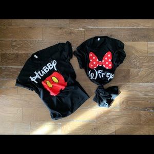 (Mickey) Hubby & (Minnie) Wifey Matching T’s